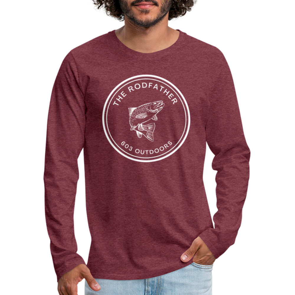 The Rodfather Premium Long Sleeve T-Shirt - heather burgundy