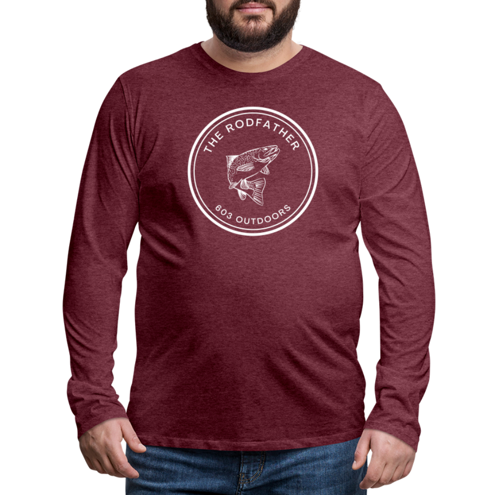 The Rodfather Premium Long Sleeve T-Shirt - heather burgundy