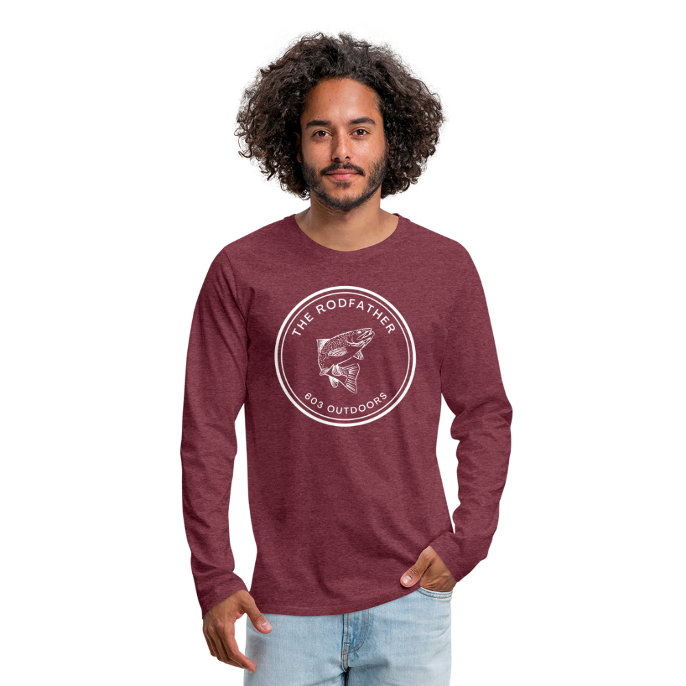 The Rodfather Premium Long Sleeve T-Shirt - heather burgundy
