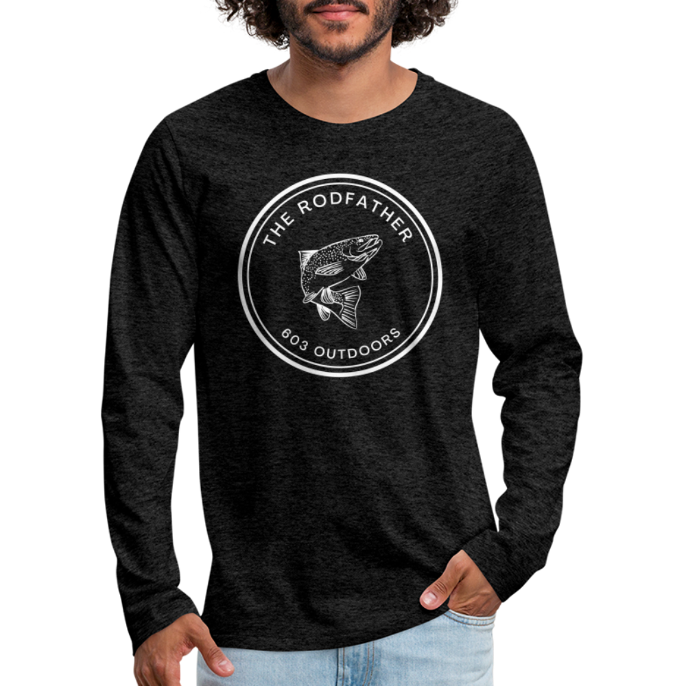 The Rodfather Premium Long Sleeve T-Shirt - charcoal grey