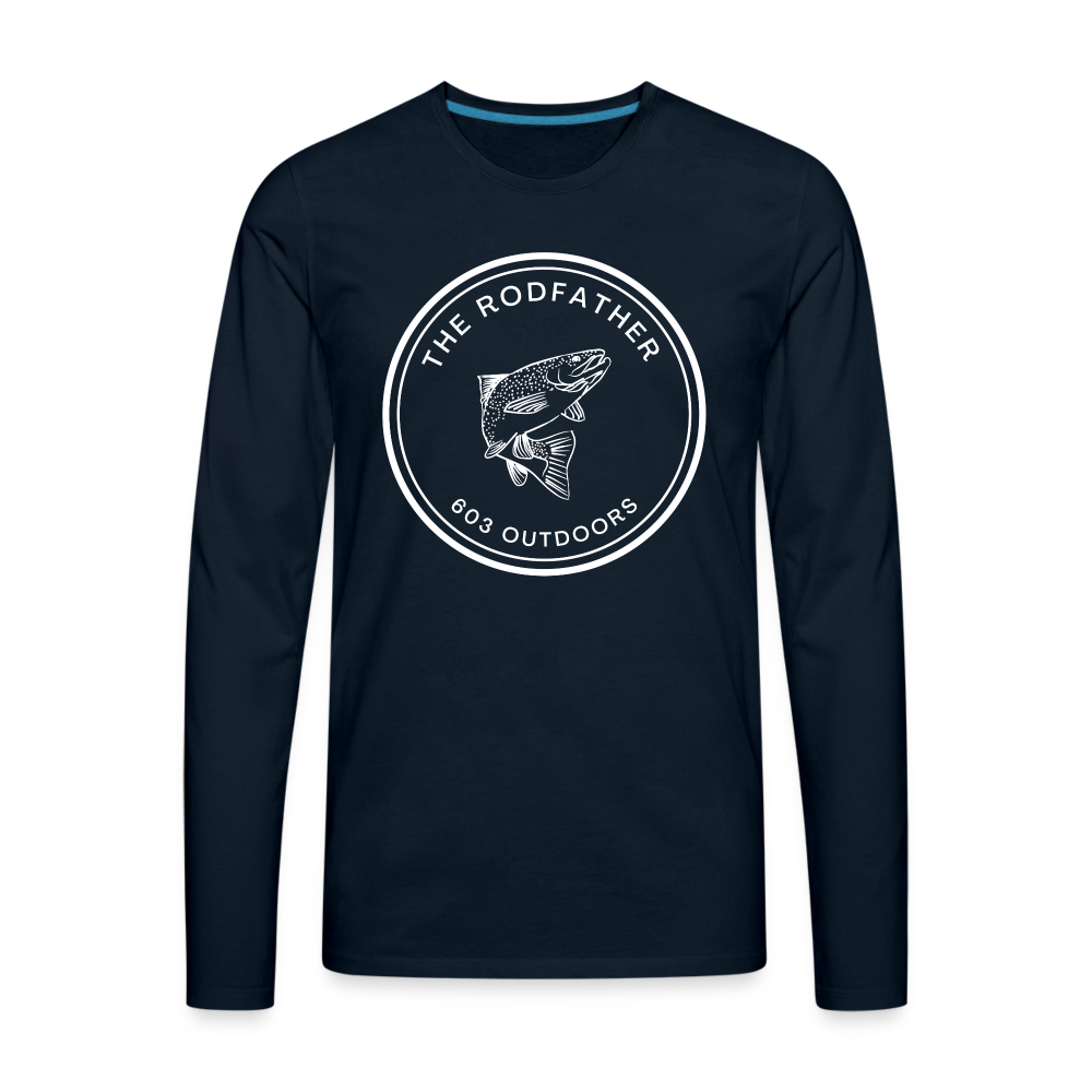 The Rodfather Premium Long Sleeve T-Shirt - deep navy