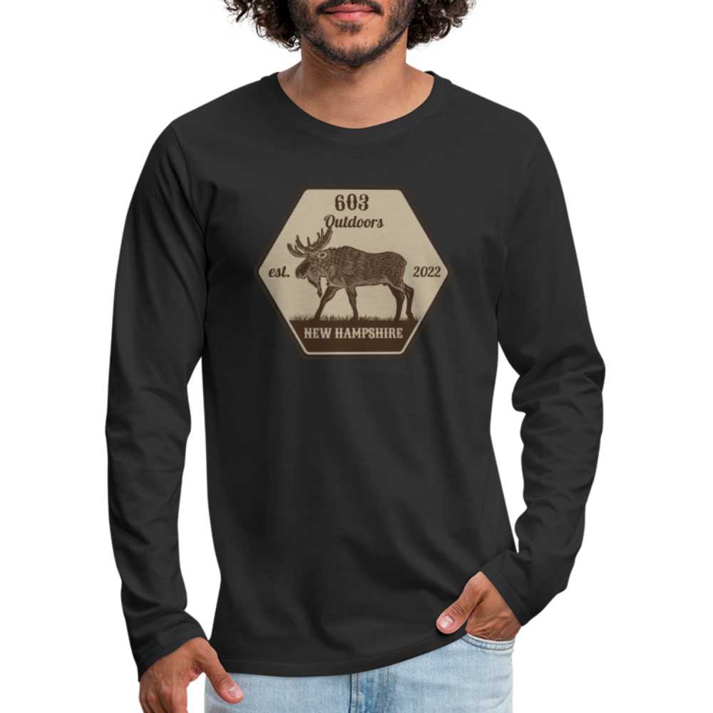 Classy Moose Premium Long Sleeve T-Shirt - black