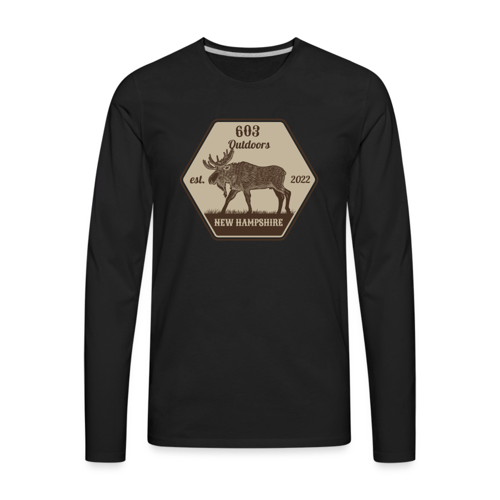 Classy Moose Premium Long Sleeve T-Shirt - black