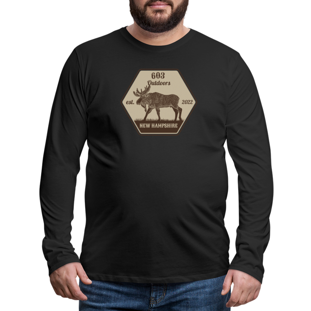 Classy Moose Premium Long Sleeve T-Shirt - black