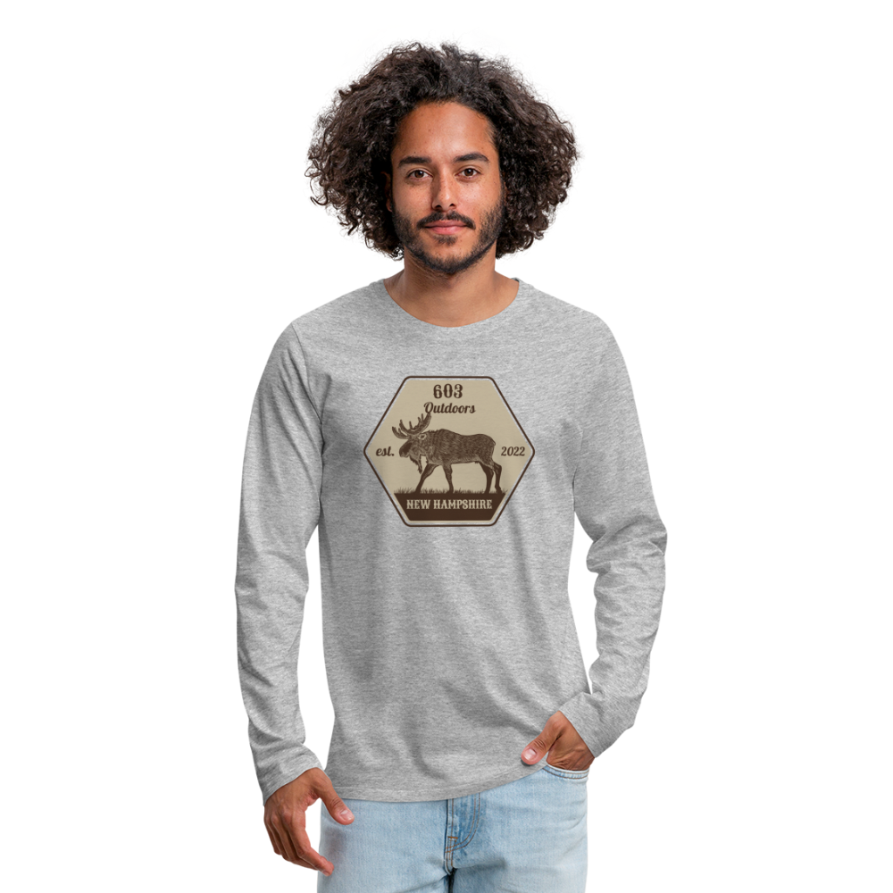 Classy Moose Premium Long Sleeve T-Shirt - heather gray