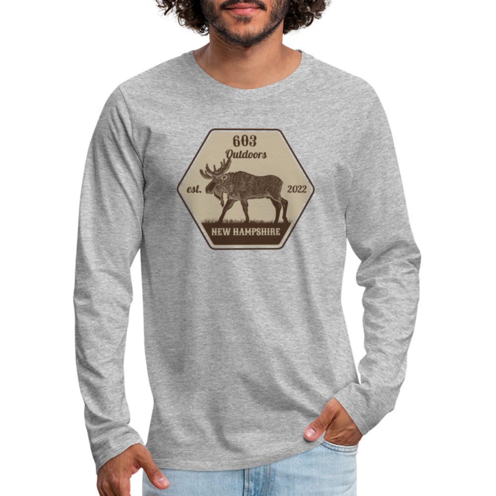 Classy Moose Premium Long Sleeve T-Shirt - heather gray