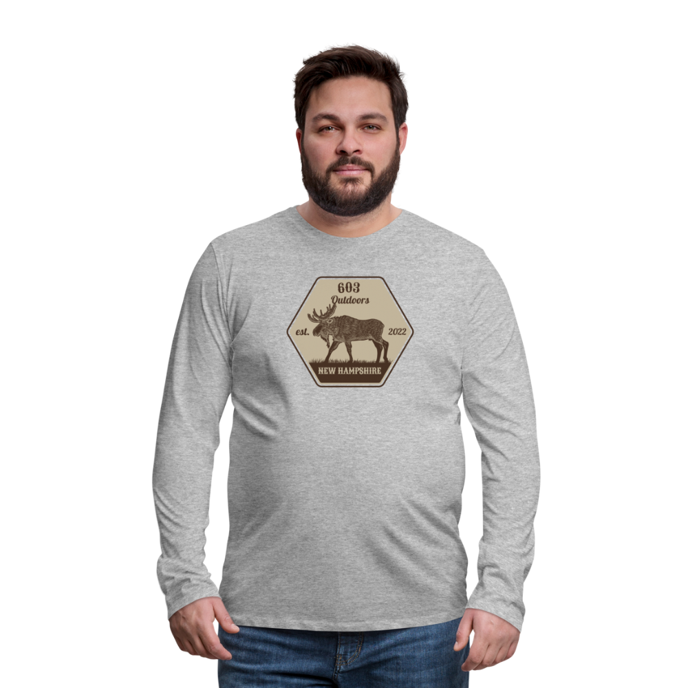 Classy Moose Premium Long Sleeve T-Shirt - heather gray