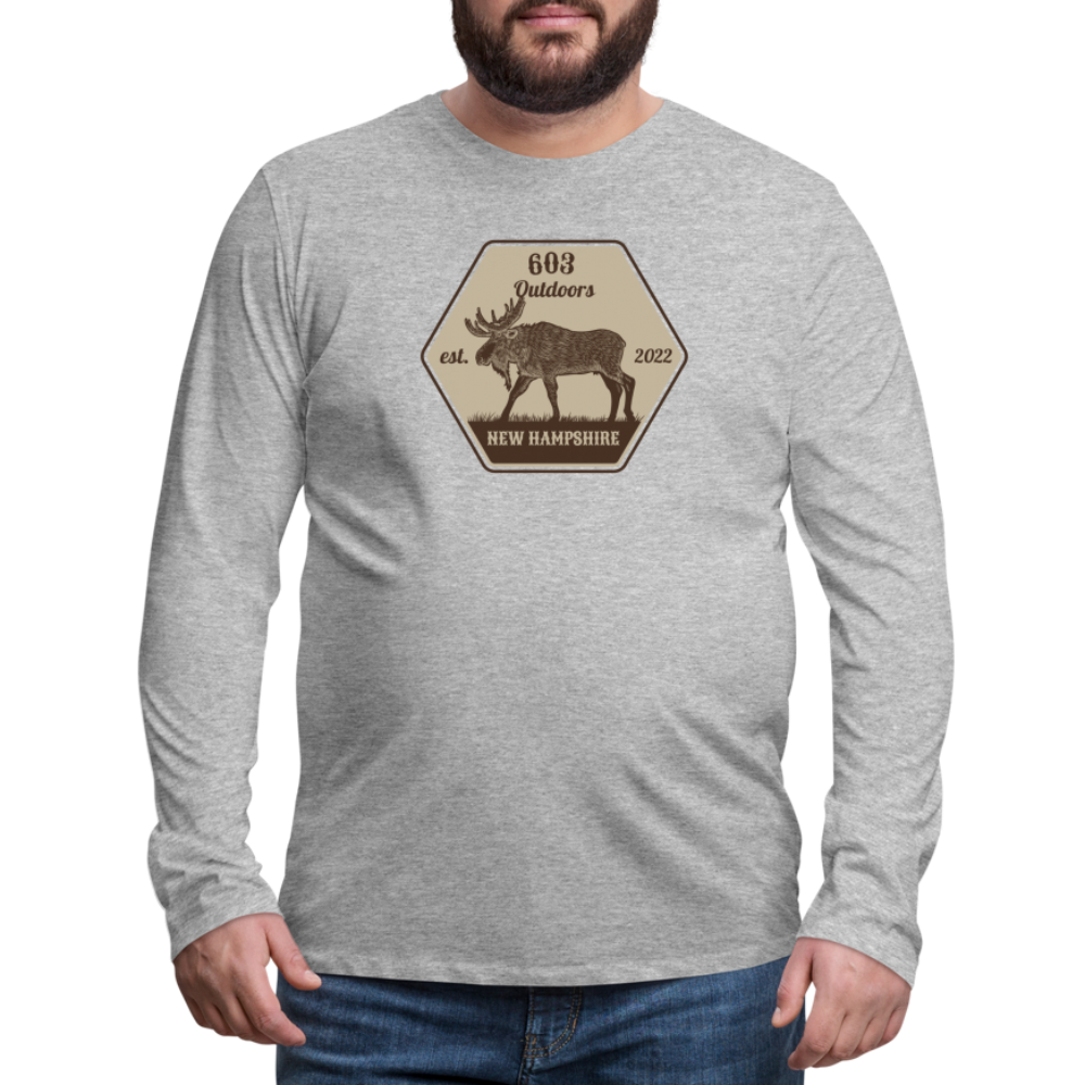 Classy Moose Premium Long Sleeve T-Shirt - heather gray