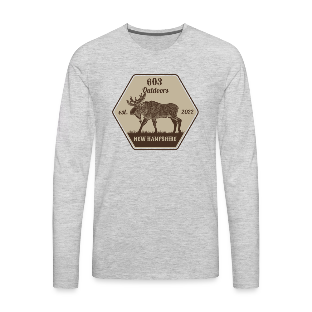 Classy Moose Premium Long Sleeve T-Shirt - heather gray