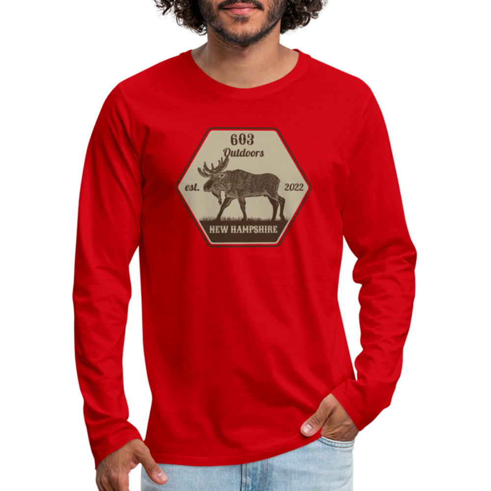 Classy Moose Premium Long Sleeve T-Shirt - red