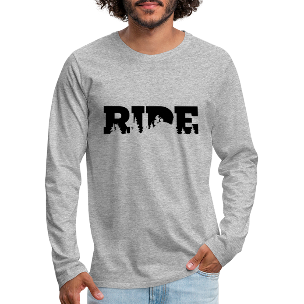 Ride Dirtbikes Premium Long Sleeve T-Shirt - heather gray