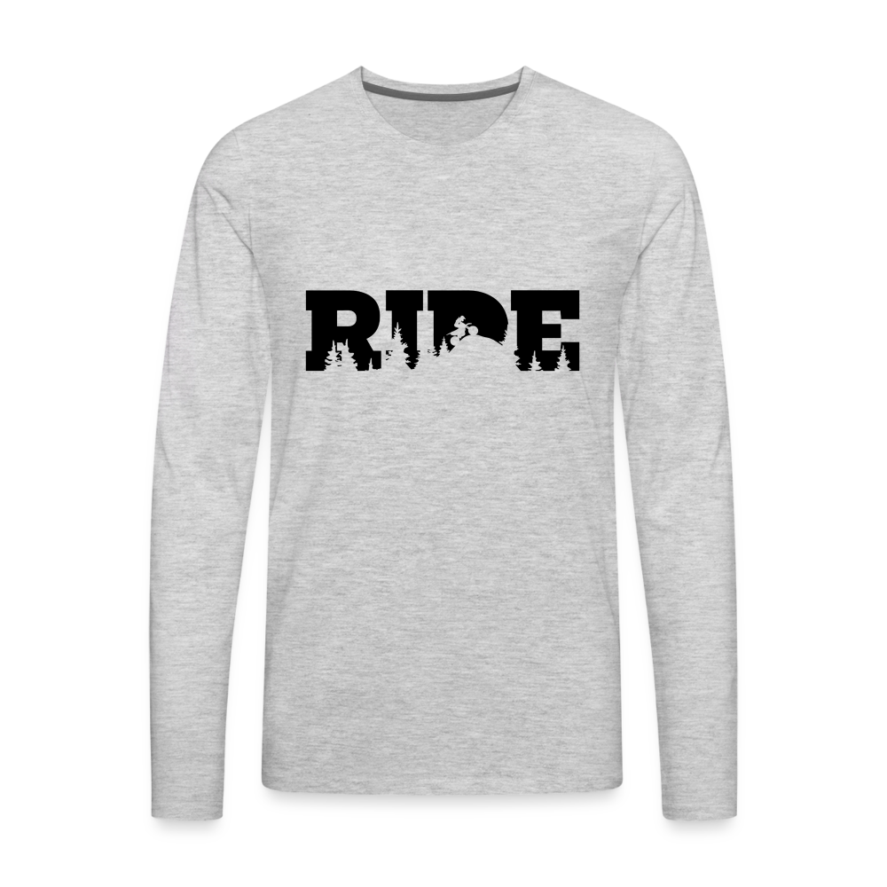 Ride Dirtbikes Premium Long Sleeve T-Shirt - heather gray