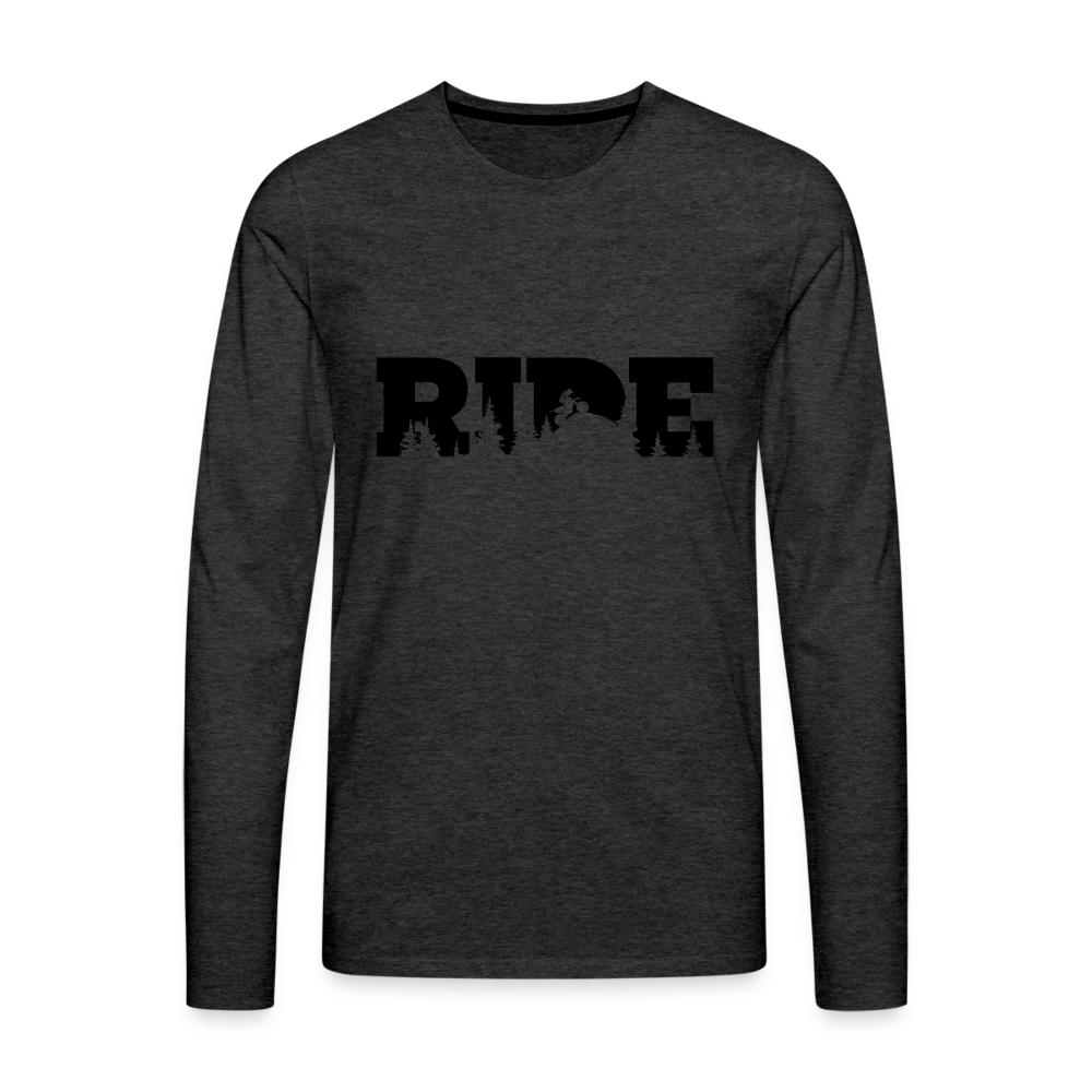 Ride Dirtbikes Premium Long Sleeve T-Shirt - charcoal grey