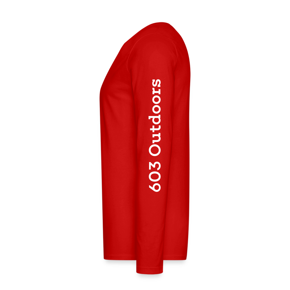 Snowboard Premium Long Sleeve T-Shirt - red
