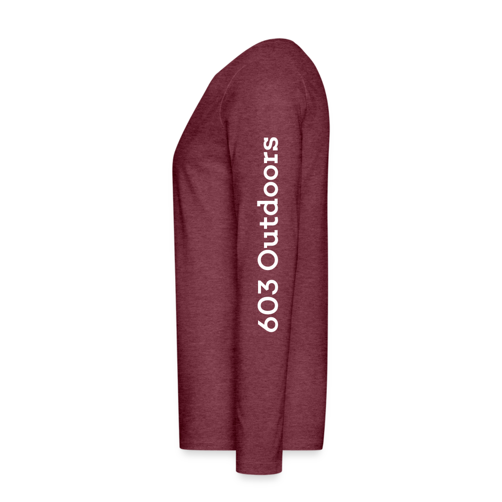 Snowboard Premium Long Sleeve T-Shirt - heather burgundy