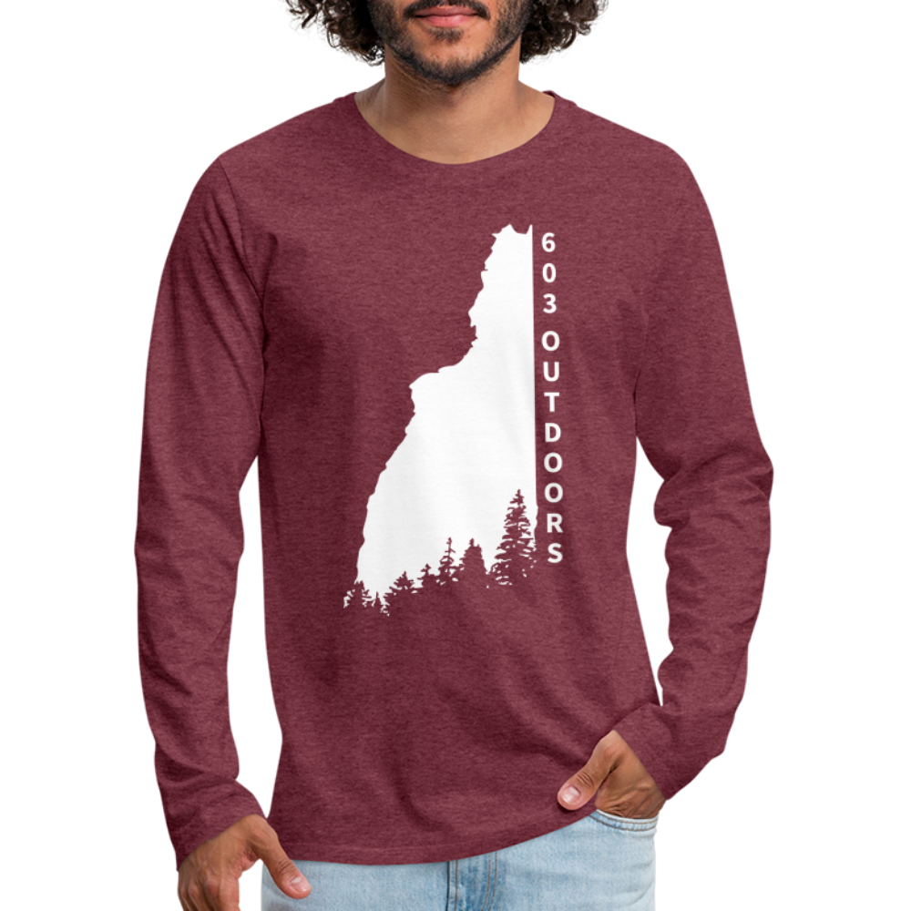 Men's New Hampshire Long Sleeve - heather burgundy