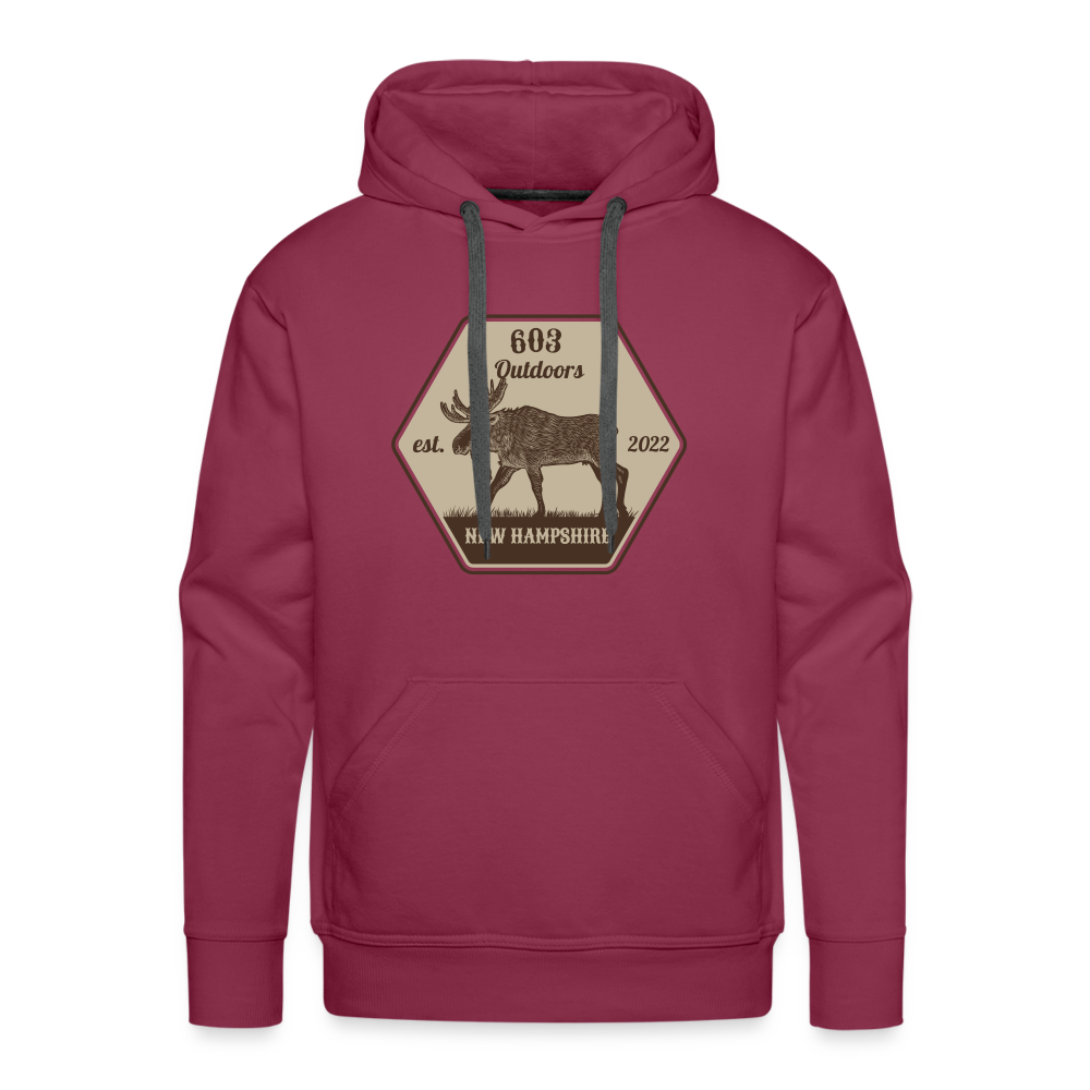 Big Classy Moose Premium Hoodie - burgundy