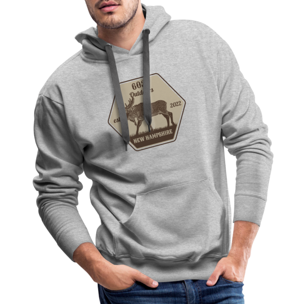 Big Classy Moose Premium Hoodie - heather grey