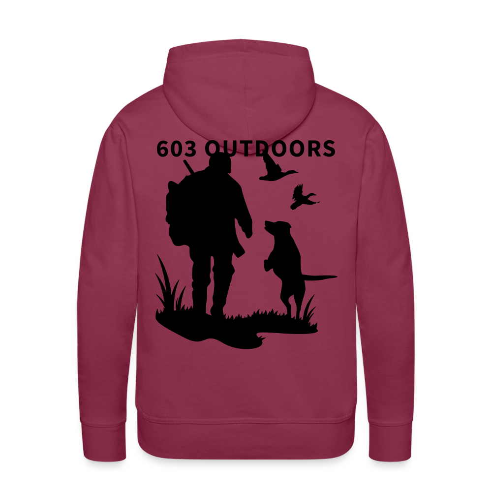 Duck Hunting Premium Hoodie - burgundy