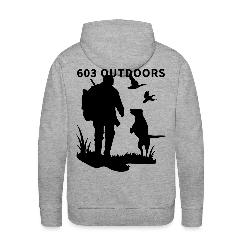 Duck Hunting Premium Hoodie - heather grey