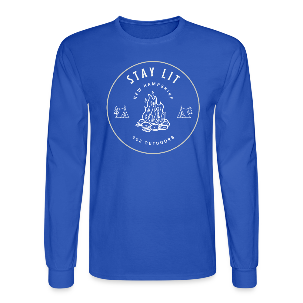 Stay Lit Long Sleeve T-Shirt - royal blue