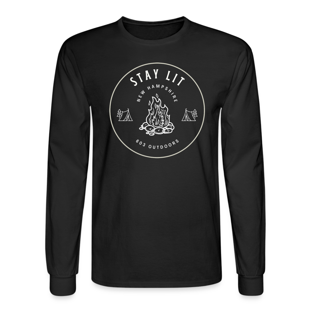 Stay Lit Long Sleeve T-Shirt - black