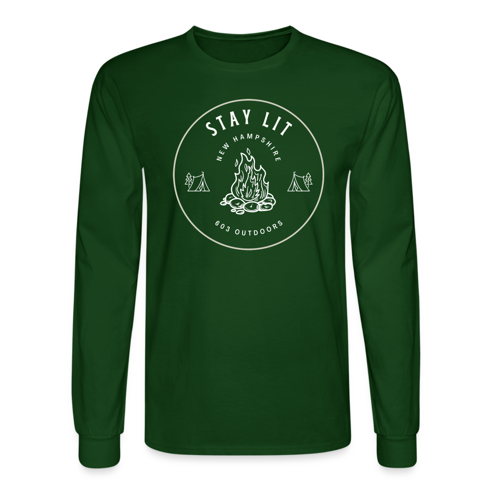 Stay Lit Long Sleeve T-Shirt - forest green