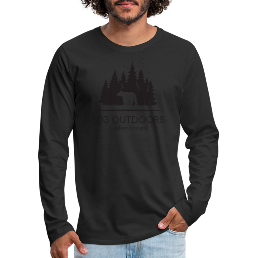The Bear Premium Long Sleeve T-Shirt - black