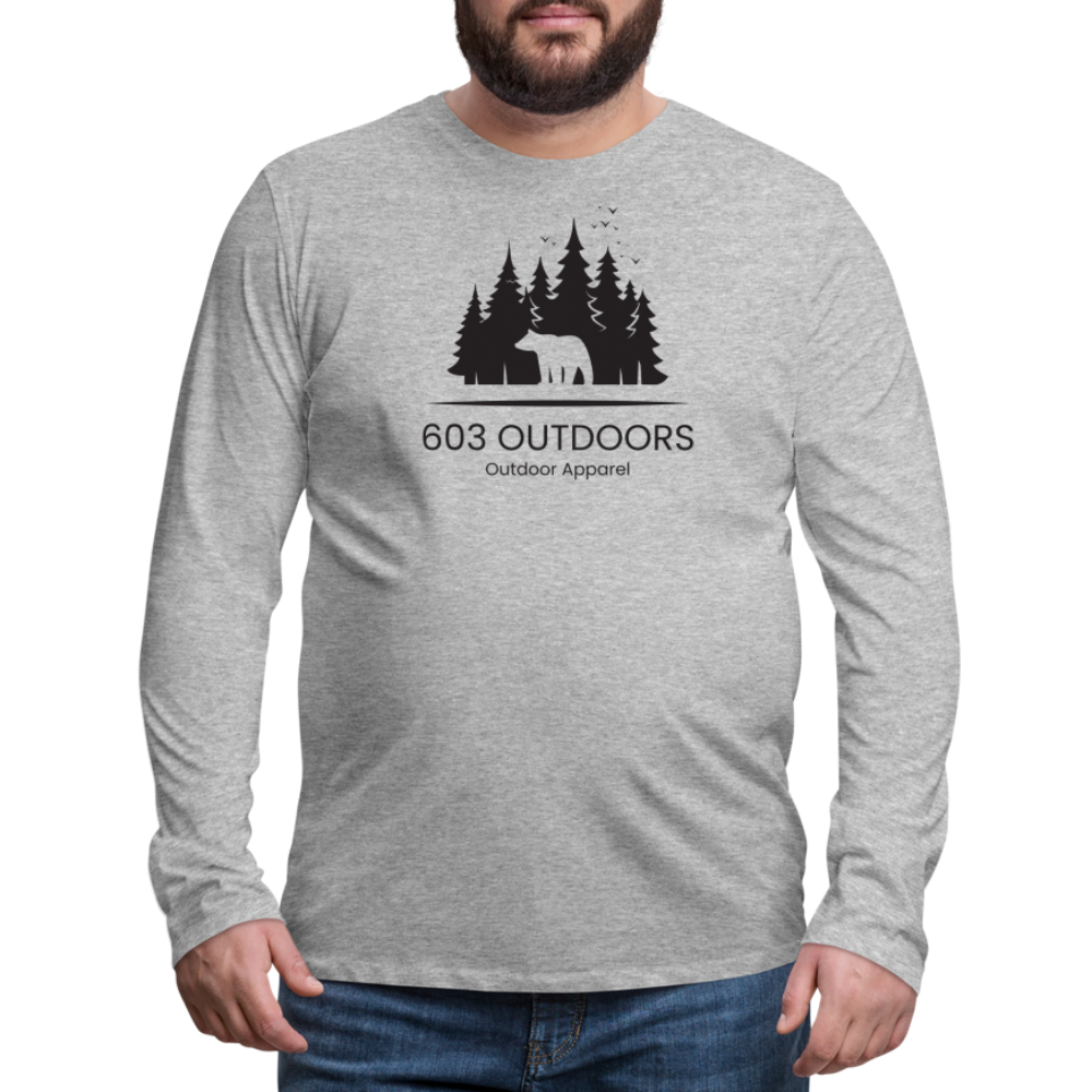 The Bear Premium Long Sleeve T-Shirt - heather gray