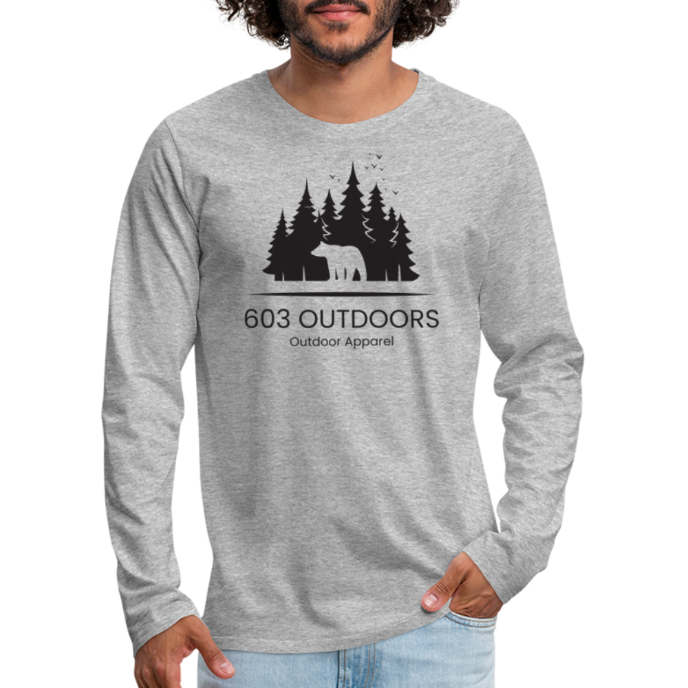 The Bear Premium Long Sleeve T-Shirt - heather gray