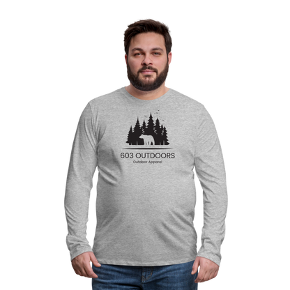 The Bear Premium Long Sleeve T-Shirt - heather gray