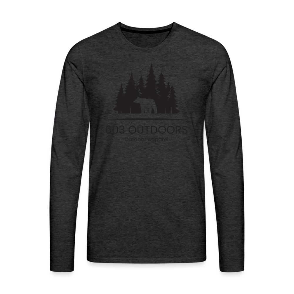 The Bear Premium Long Sleeve T-Shirt - charcoal grey