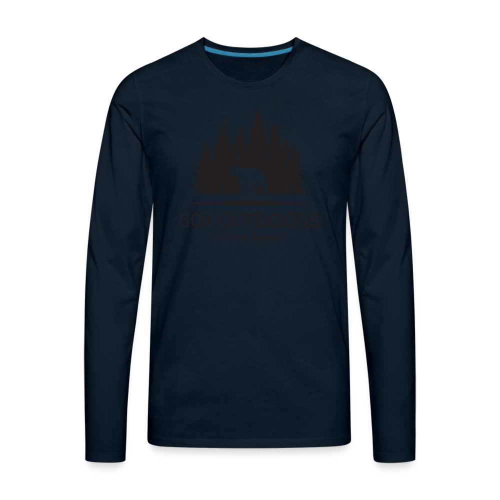 The Bear Premium Long Sleeve T-Shirt - deep navy