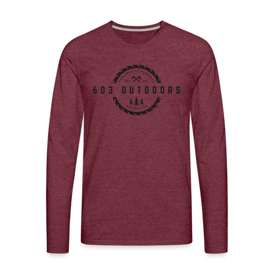 The Logger Premium Long Sleeve T-Shirt - heather burgundy