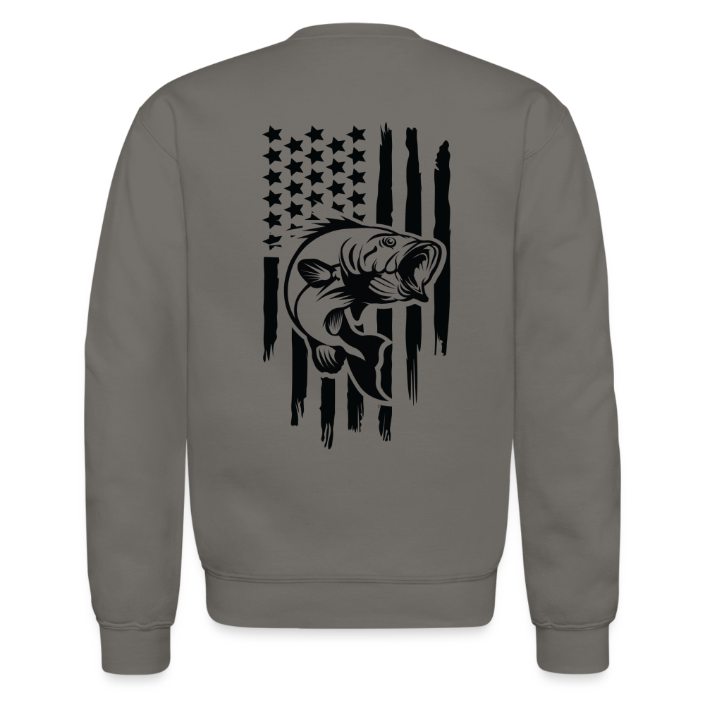 Fishing Crewneck Sweatshirt - asphalt gray