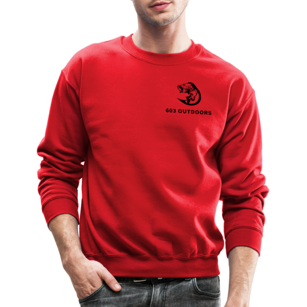 Fishing Crewneck Sweatshirt - red