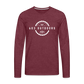 The Logger Premium Long Sleeve T-Shirt White Logo - heather burgundy
