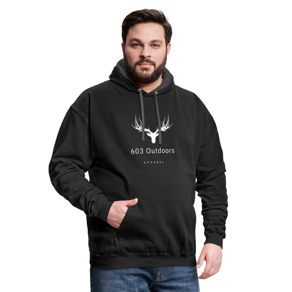 Camo Deer Hunting Hoodie - black/asphalt