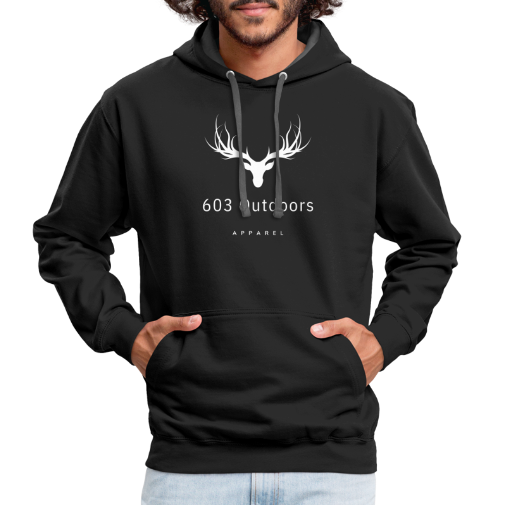 Camo Deer Hunting Hoodie - black/asphalt