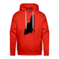 New Hampshire Premium Hoodie w/ Black Logo - red