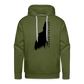 New Hampshire Premium Hoodie w/ Black Logo - olive green