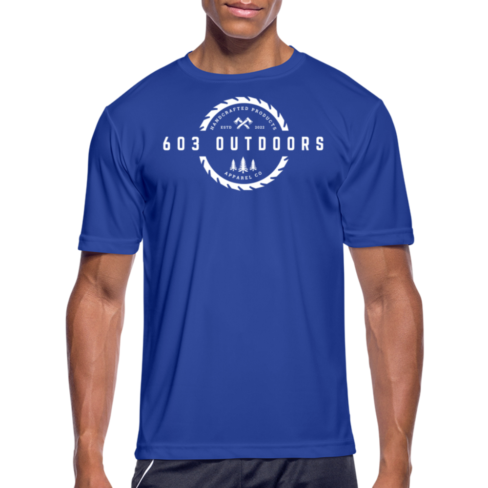 Logger Moisture Wicking Performance T-Shirt - royal blue