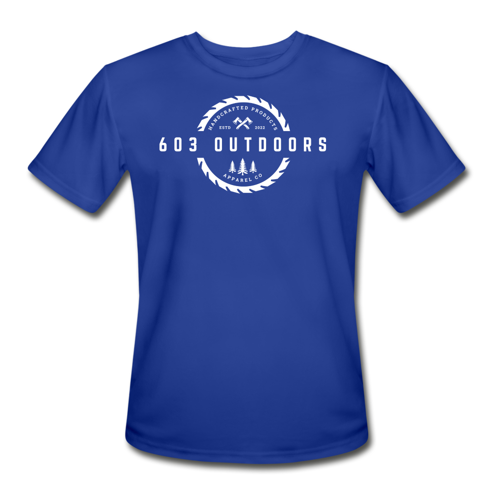 Logger Moisture Wicking Performance T-Shirt - royal blue