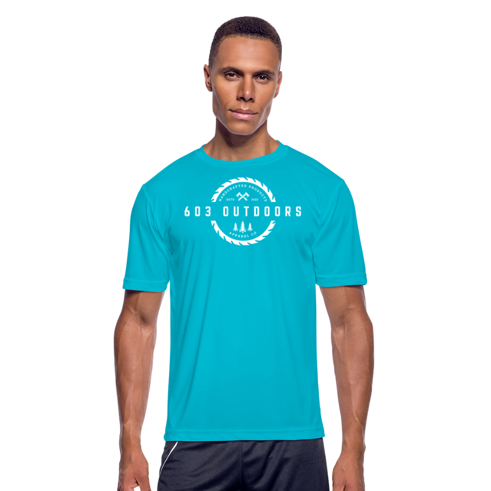 Logger Moisture Wicking Performance T-Shirt - turquoise