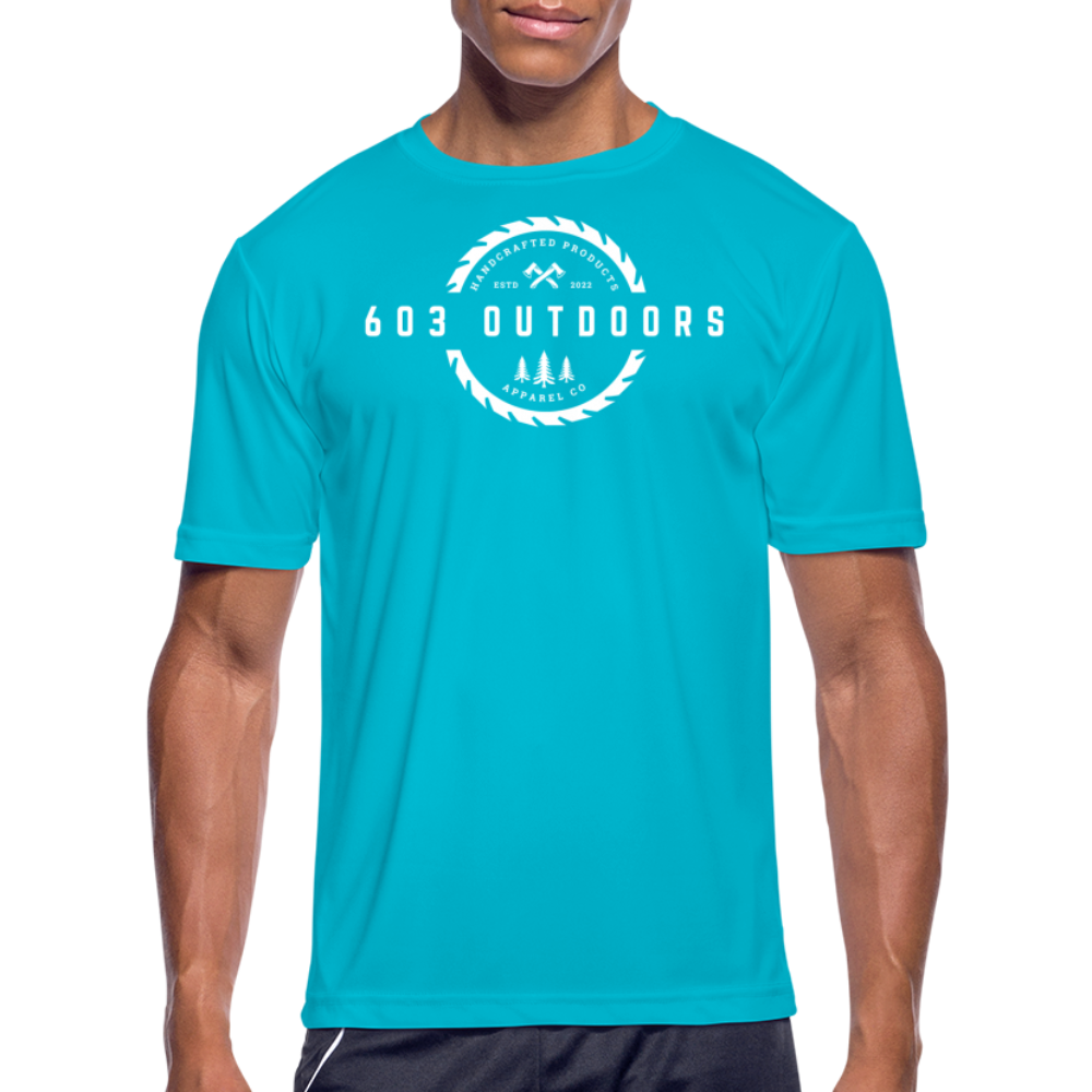 Logger Moisture Wicking Performance T-Shirt - turquoise