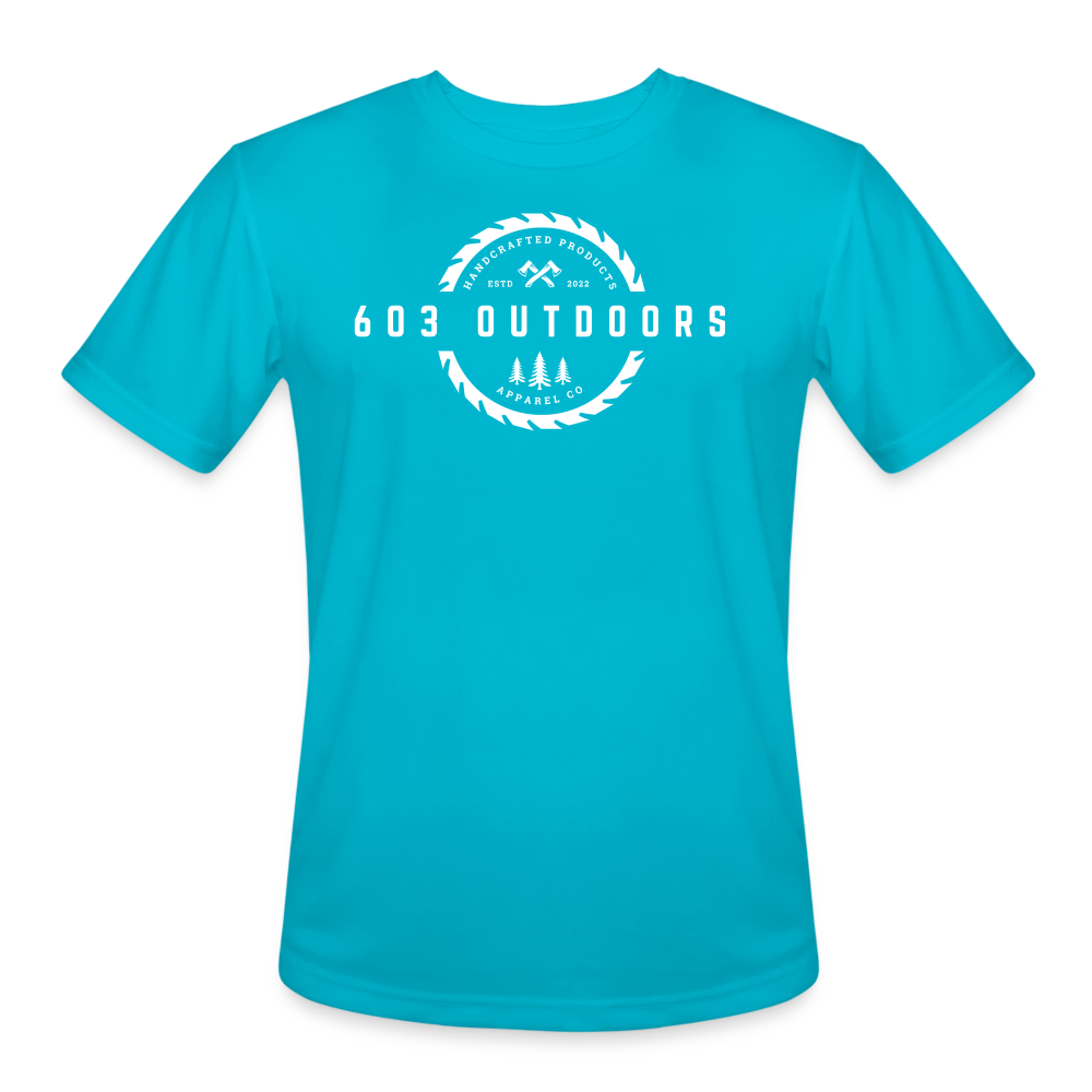 Logger Moisture Wicking Performance T-Shirt - turquoise