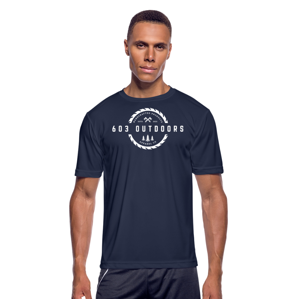 Logger Moisture Wicking Performance T-Shirt - navy