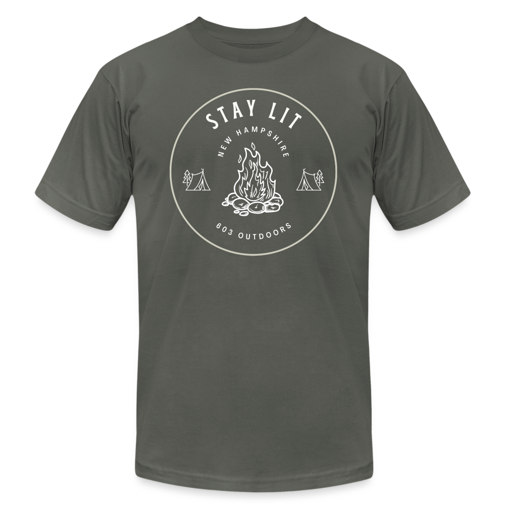 Stay Lit T-Shirt - asphalt