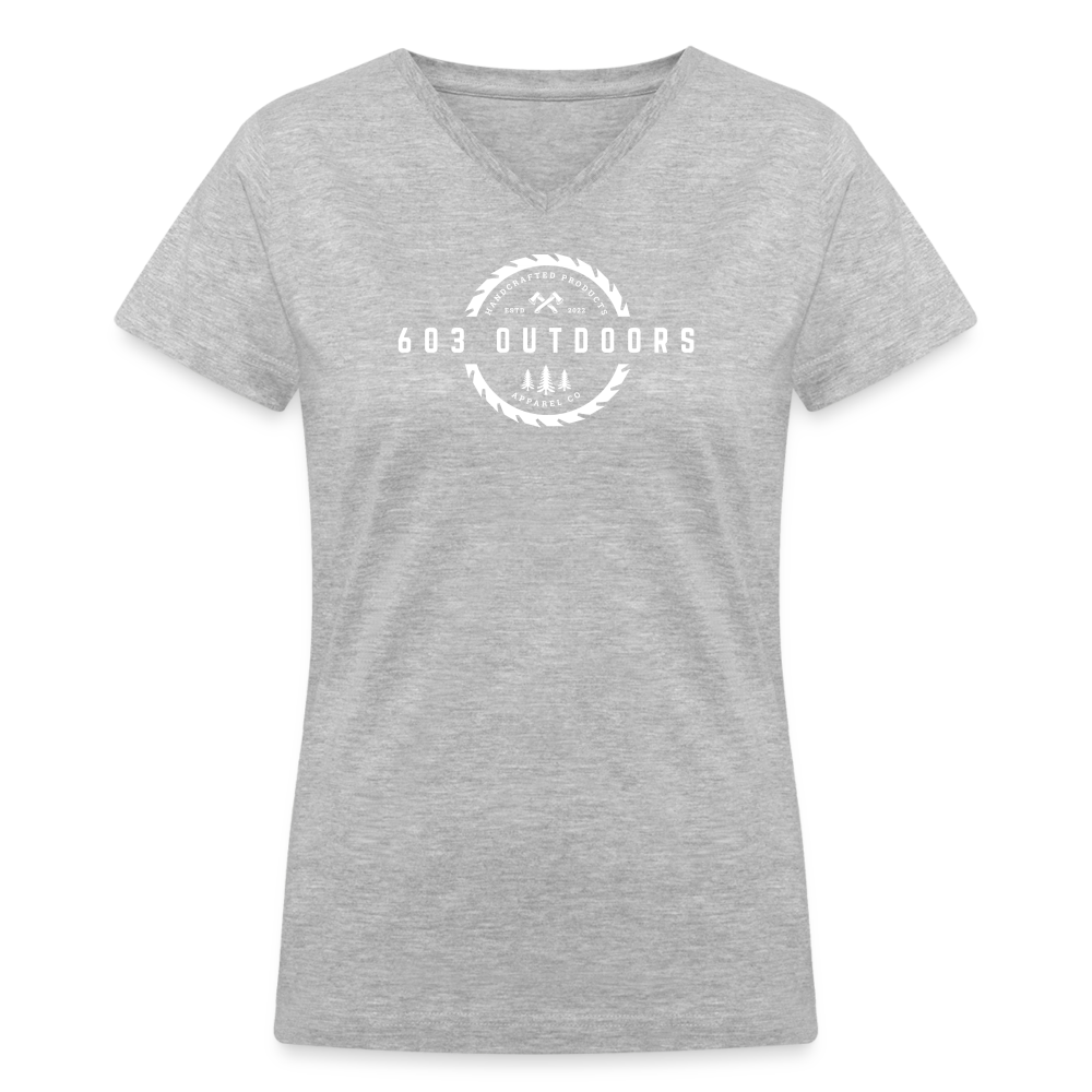 Logger V-Neck T-Shirt - gray