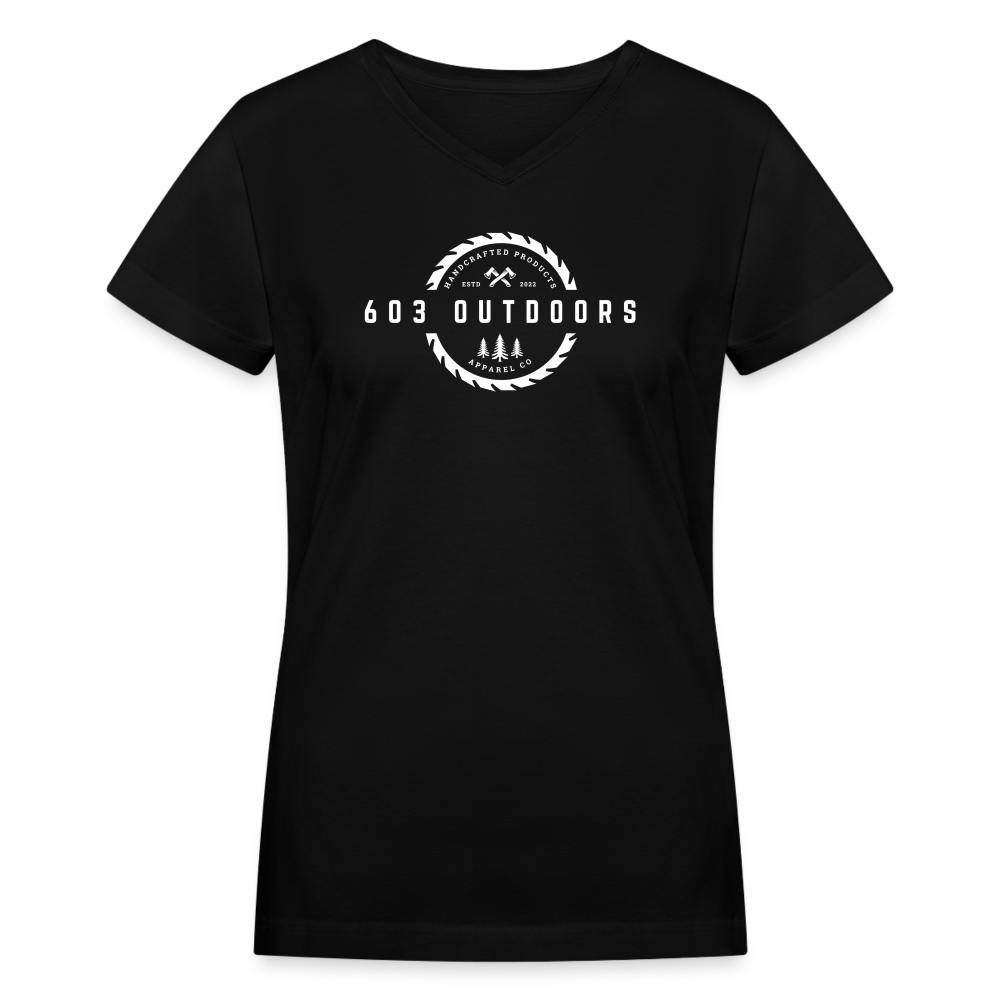 Logger V-Neck T-Shirt - black